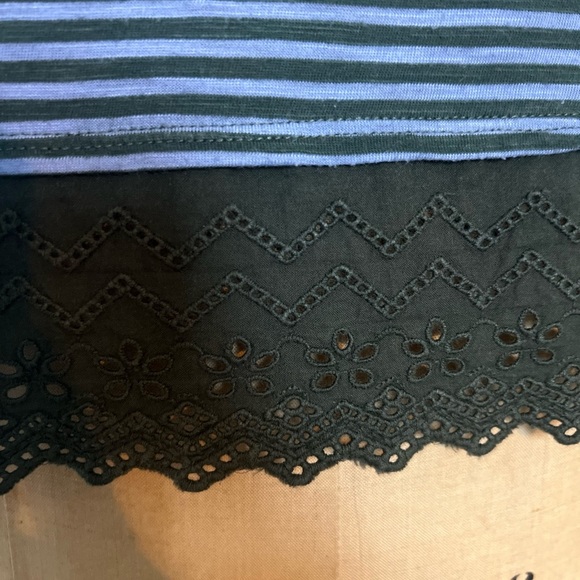 Anthropologie Little Yellow Button striped knit long sleeve top small - Picture 5 of 7